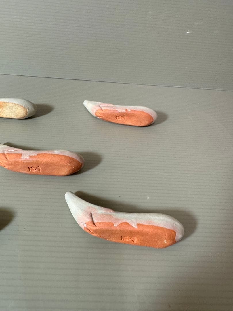 2777 萩焼　箸置　5客　未使用