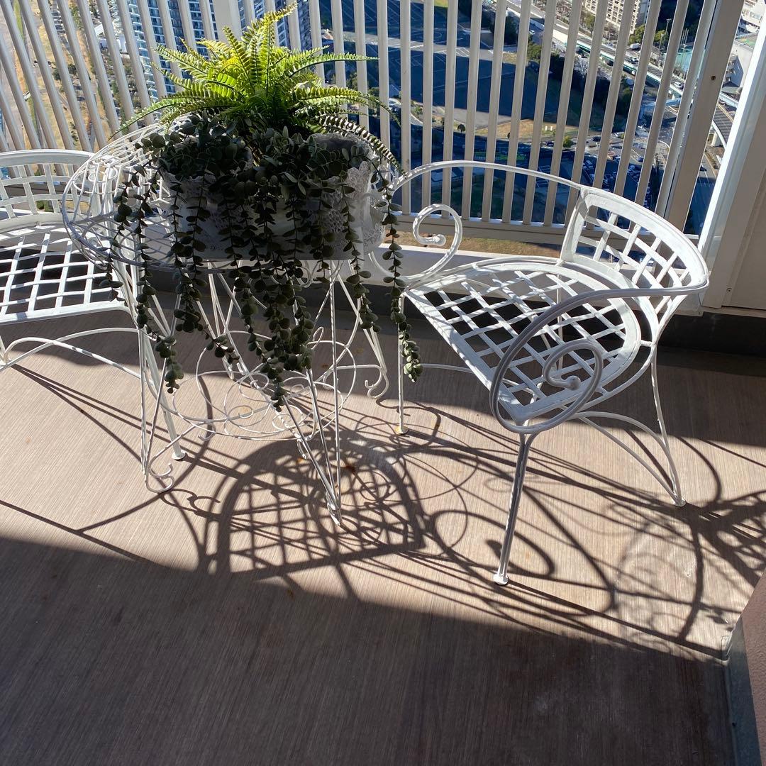 イギリスアンティーク　ガーデンテーブル