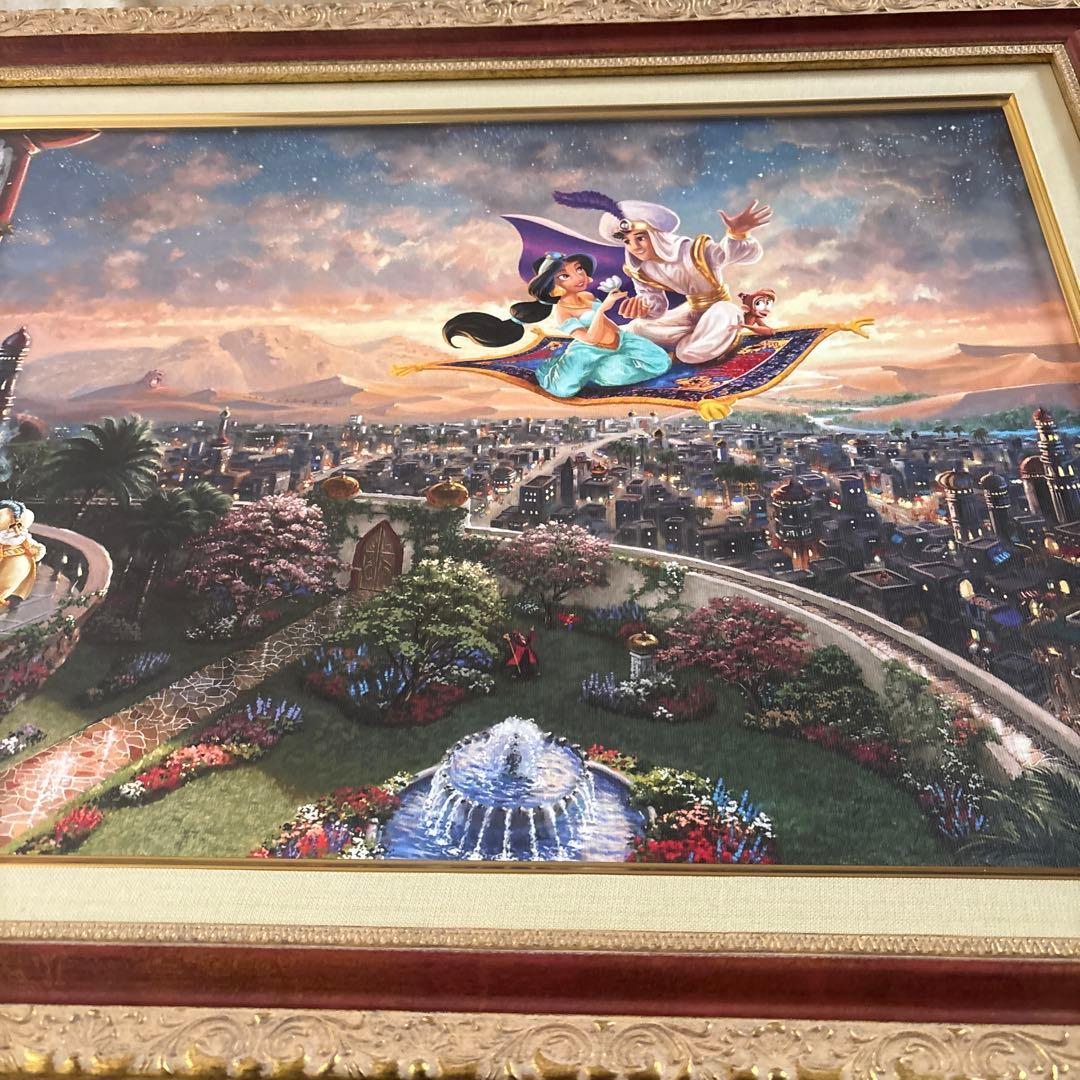 ディズニー　トーマスキンケード　アラジン　特大　シリアルナンバー　限定