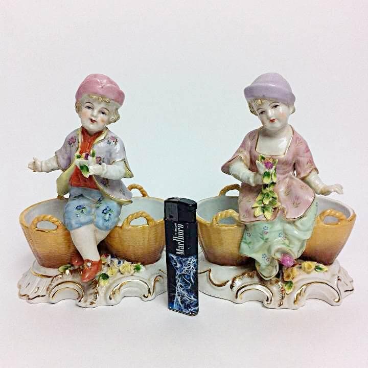 マイセン風 人形❓ 陶器 骨董 アンティーク - メルカリ