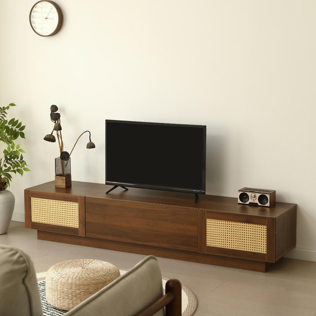 超人気！【幅180cm】テレビ台 ローボード 収納 テレビボードBROWN