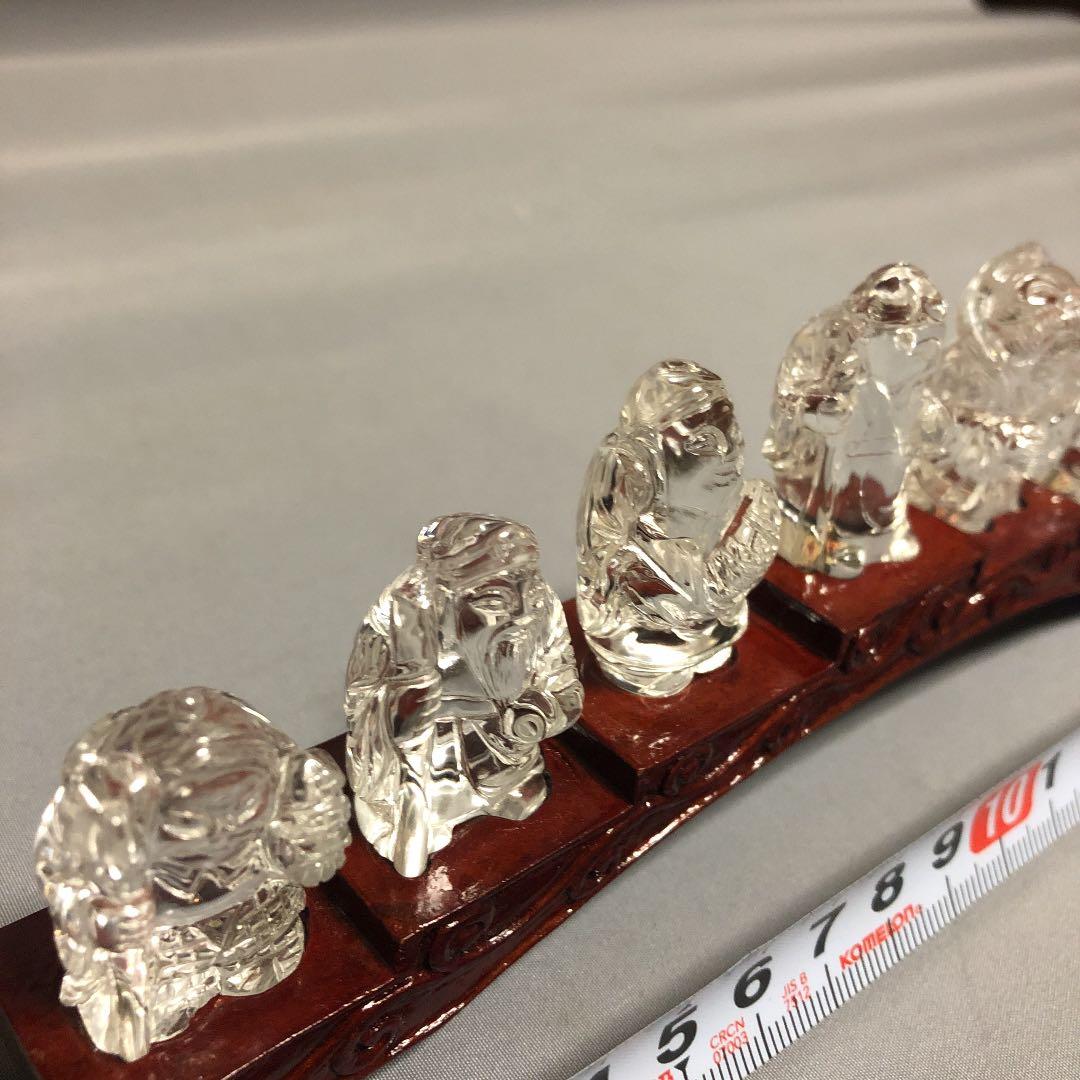本水晶七福神彫物