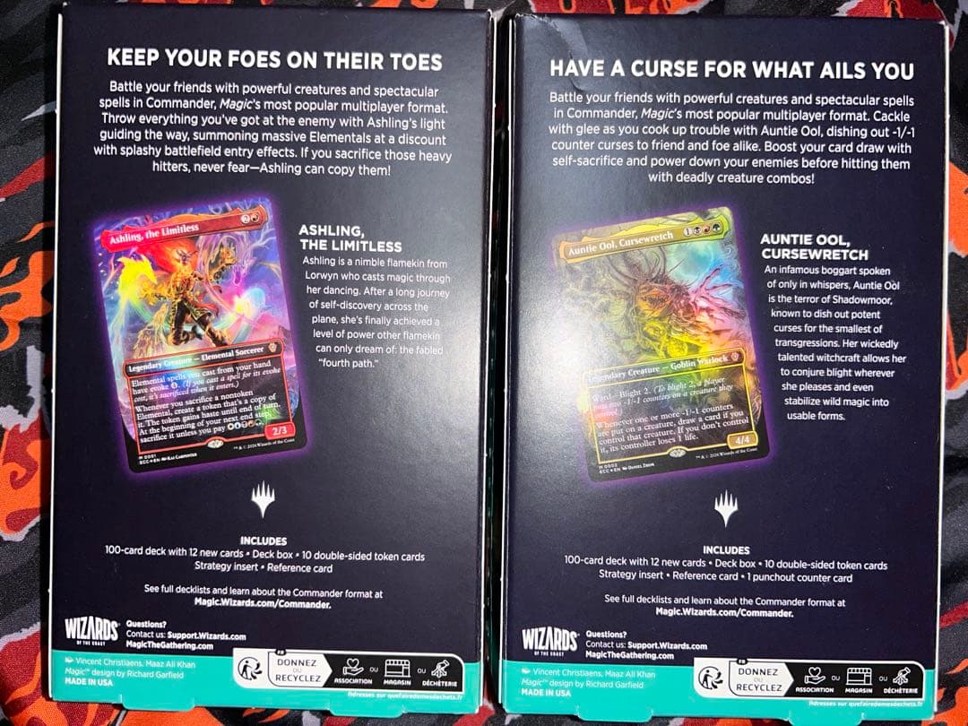 MTG ローウィンの昏明 統率者デッキ エレメンタルの舞踊 枯朽の呪い