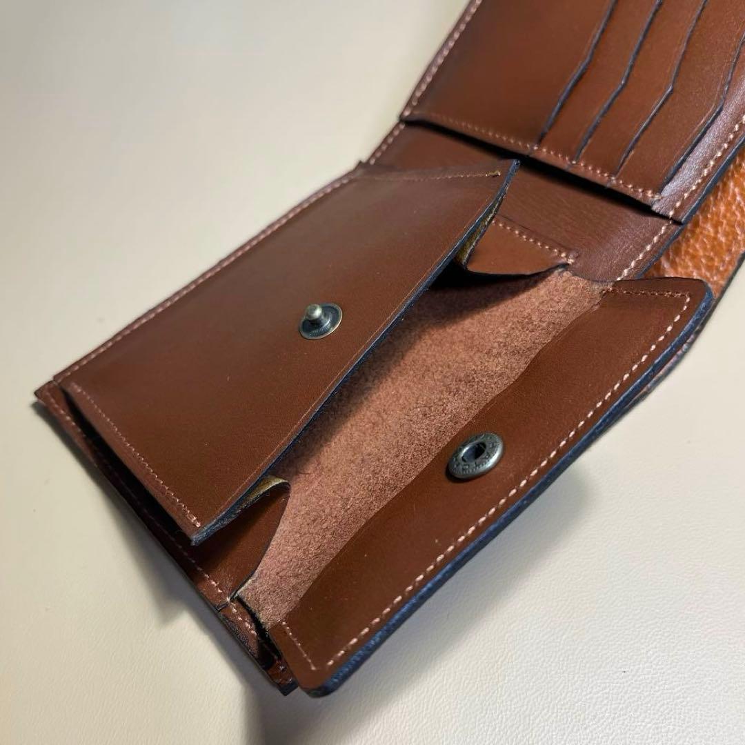二つ折り財布　ロカド　ミュージアムコードバン　ハンドメイド