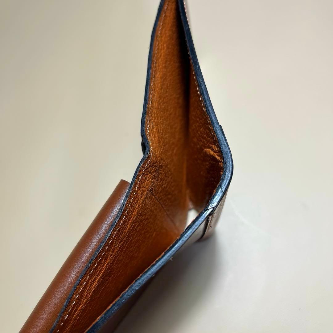 二つ折り財布　ロカド　ミュージアムコードバン　ハンドメイド