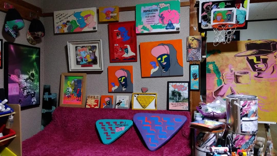 ストリートアート インテリア オブジェ バスケ　SEISUI