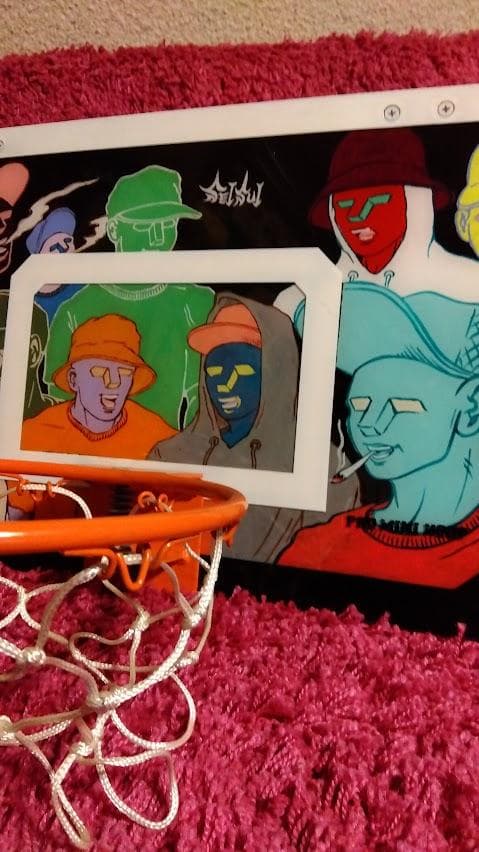 ストリートアート インテリア オブジェ バスケ　SEISUI