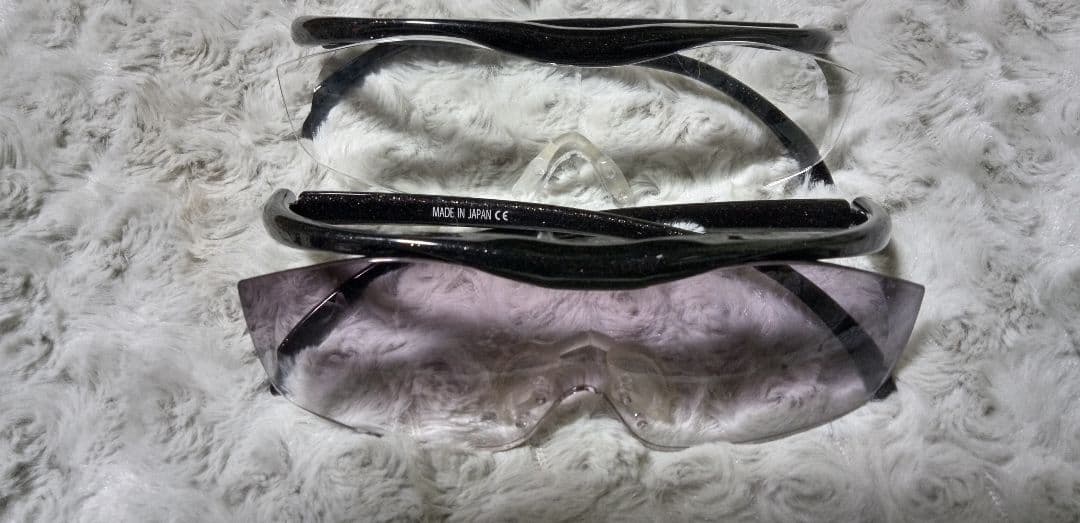 ２個　ハズキルーペ　ラメ入り　ブラック 　黒