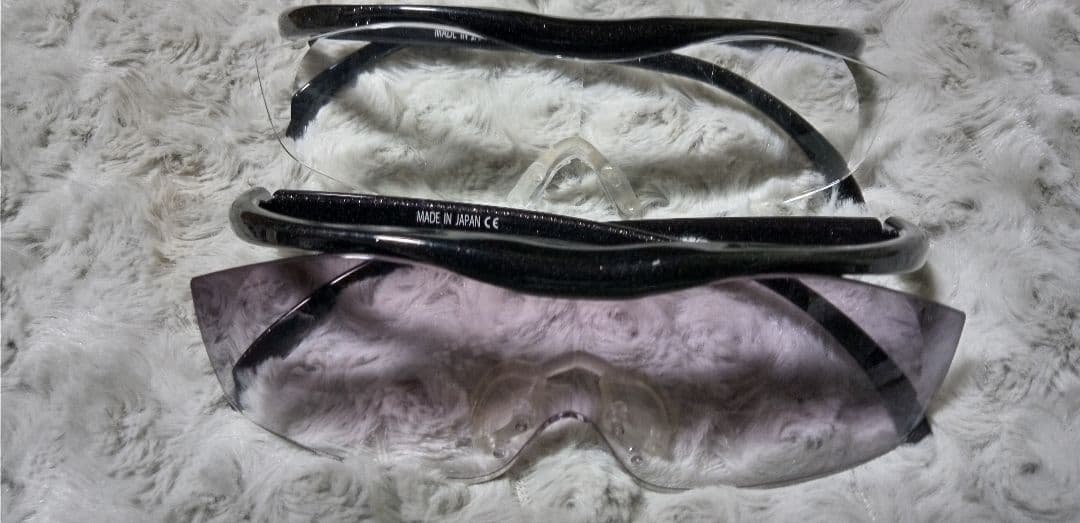 ２個　ハズキルーペ　ラメ入り　ブラック 　黒