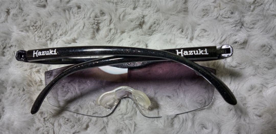 ２個　ハズキルーペ　ラメ入り　ブラック 　黒