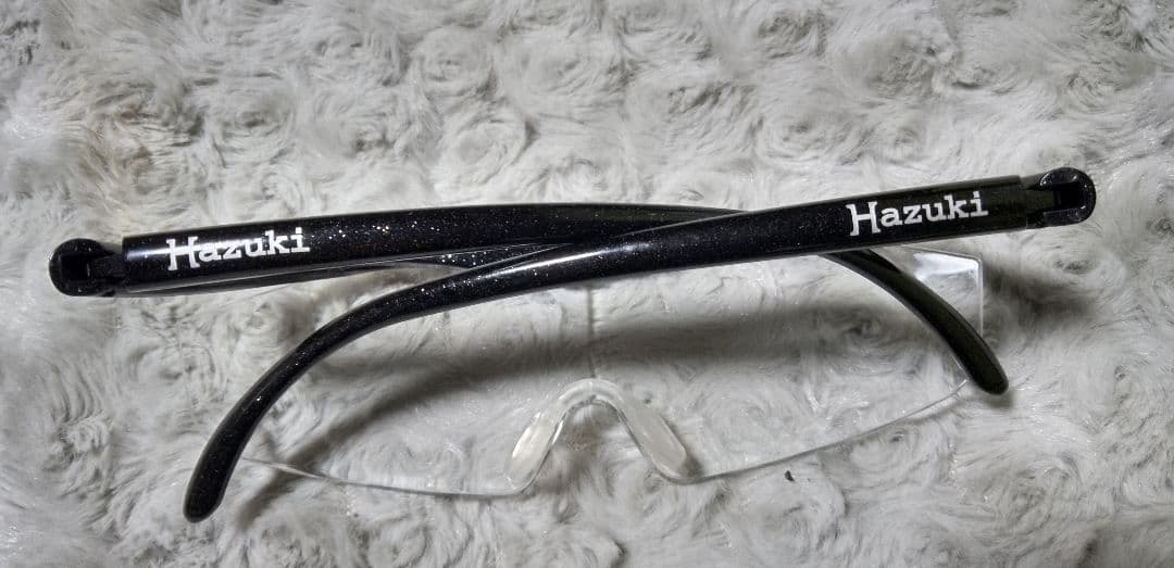 ２個　ハズキルーペ　ラメ入り　ブラック 　黒