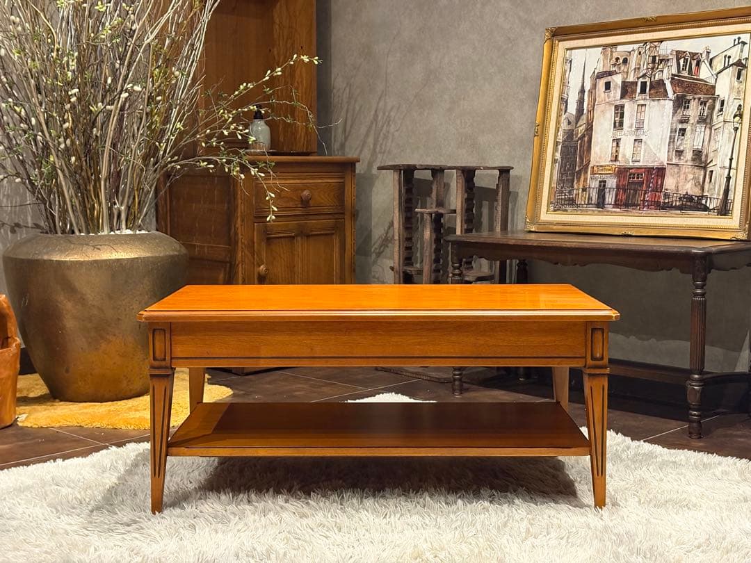 エレガントスタイル　センターテーブル　ローテーブル　引き出し　応接机　SG