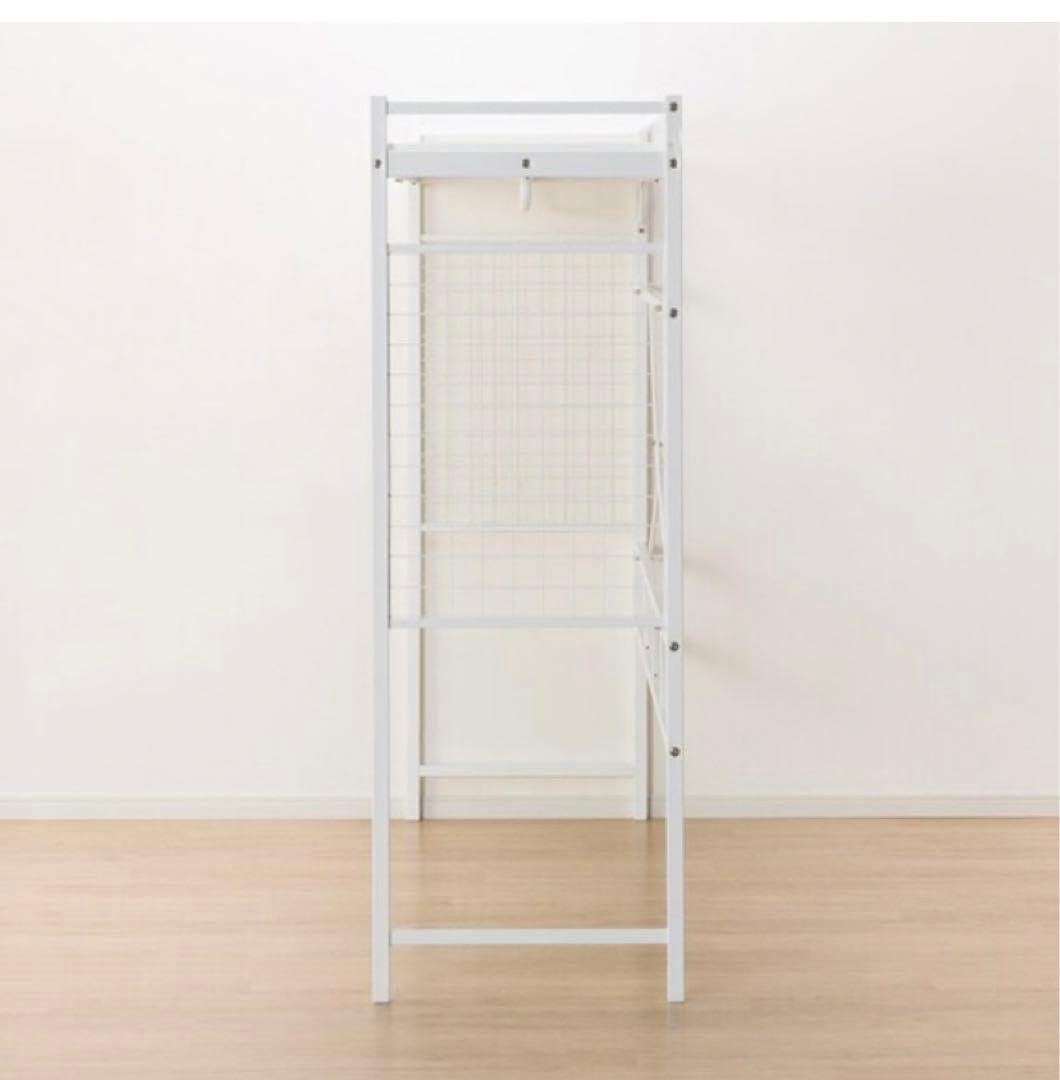 美品】ニトリ ハンガーシェルフ(バジーナJY/WH) - メルカリ