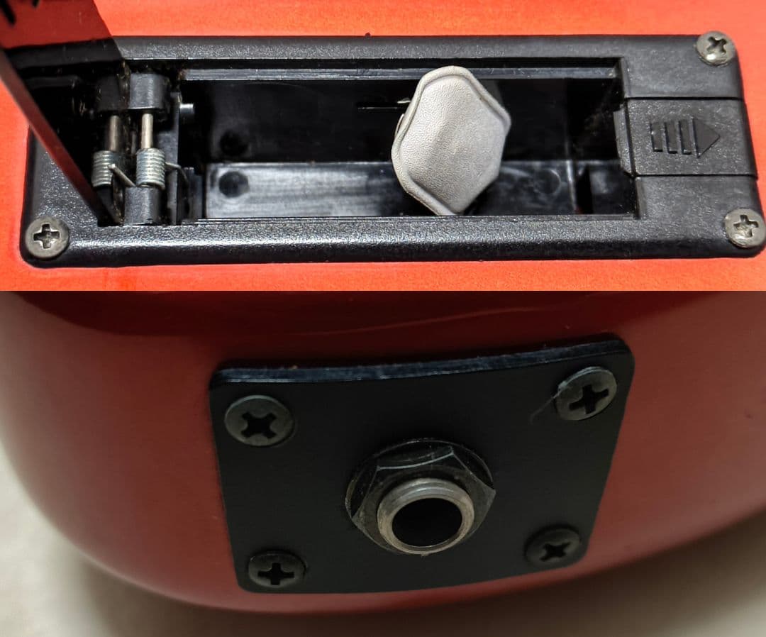 美品】ZO-3 芸達者 メタリックレッド アンプ内蔵ミニギター ケース付