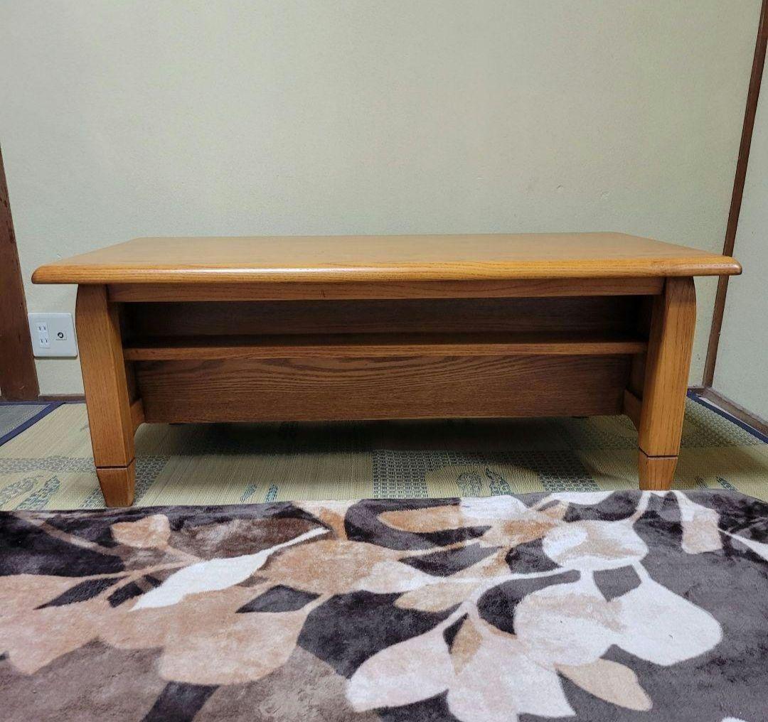 木製 カントリー テーブル 座卓 麦穂