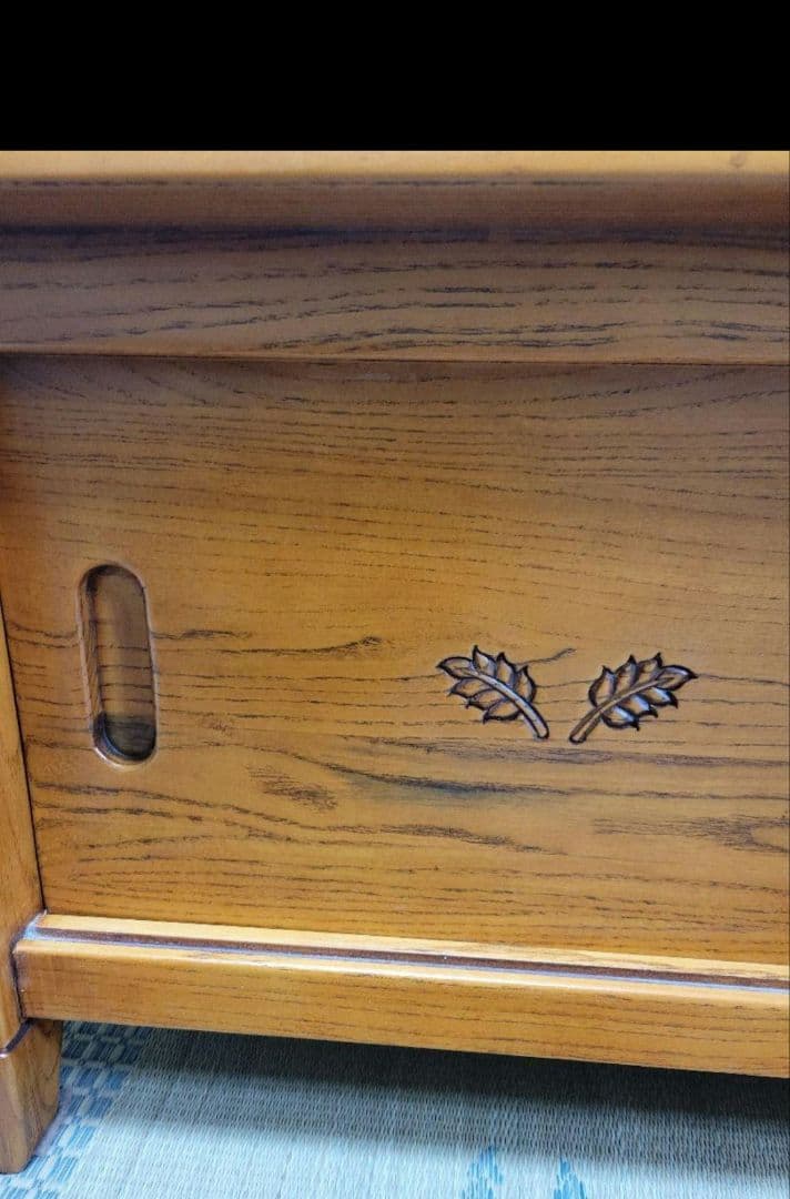 木製 カントリー テーブル 座卓 麦穂