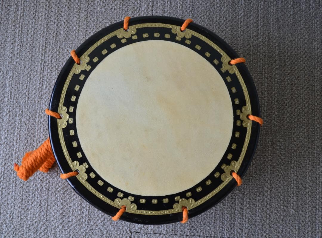 太鼓★古い和太鼓 締太鼓 台 袋付