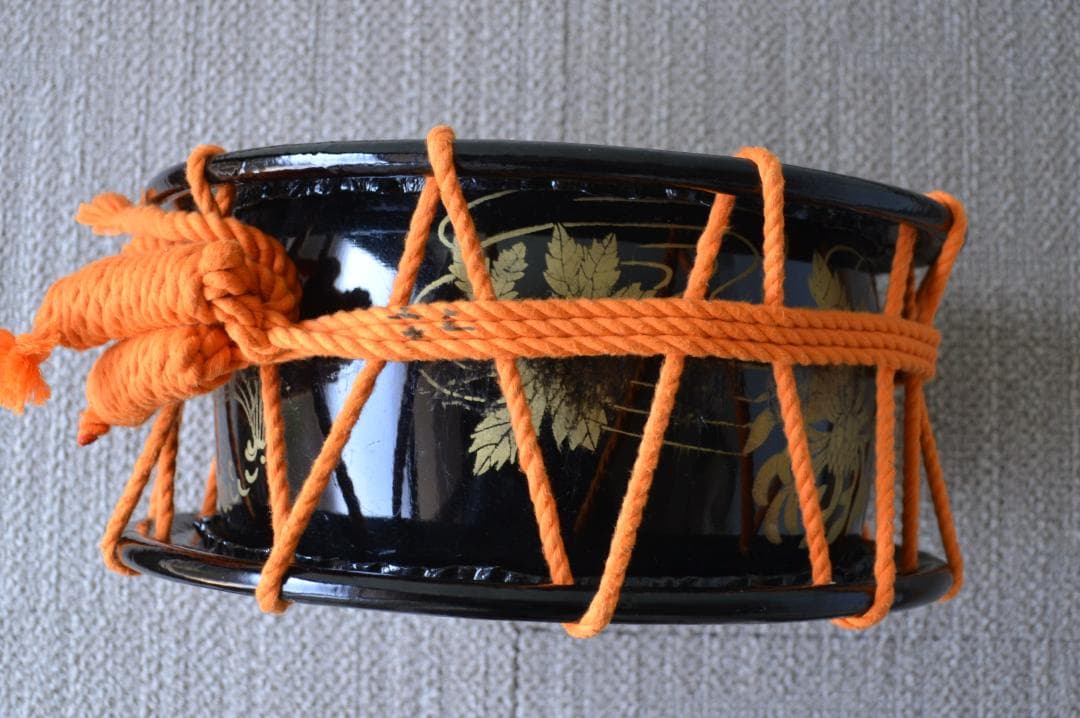 太鼓★古い和太鼓 締太鼓 台 袋付