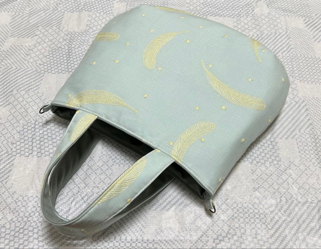 ハンドメイド ミナペルホネン featherdance コロりんトート