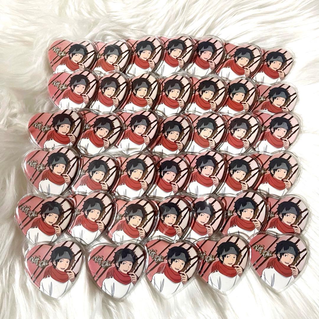 ワートリ バレンタイン ハート 缶バッジ 隠岐