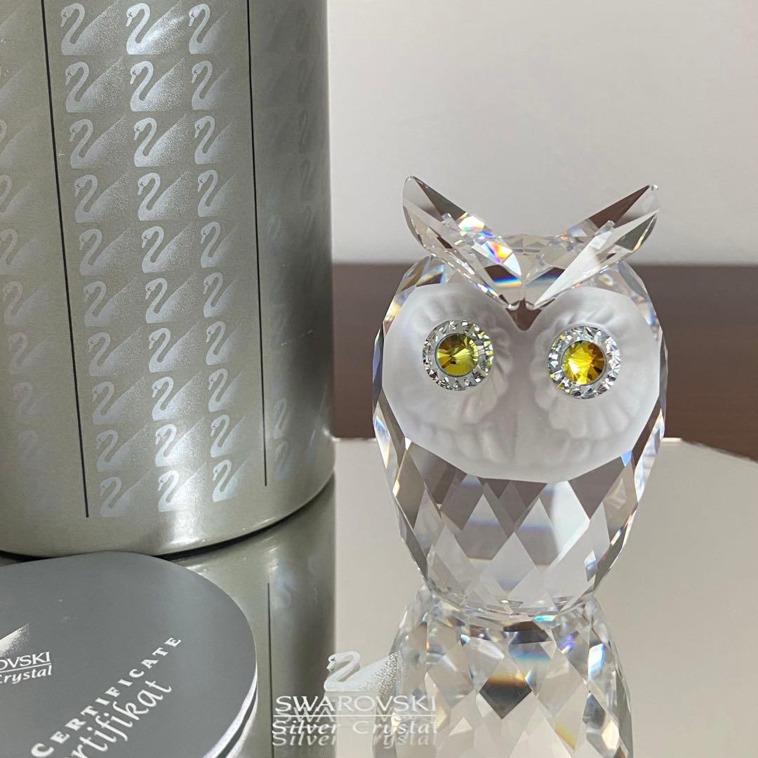 SWAROVSKI スワロフスキー クリスタル フクロウ（大）置物