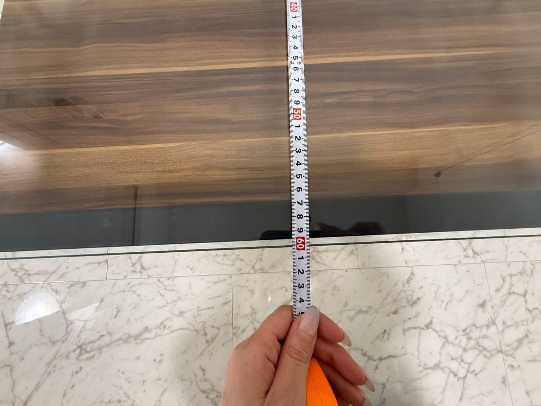 モダン ガラス 木製 リビングテーブル 幅120cm