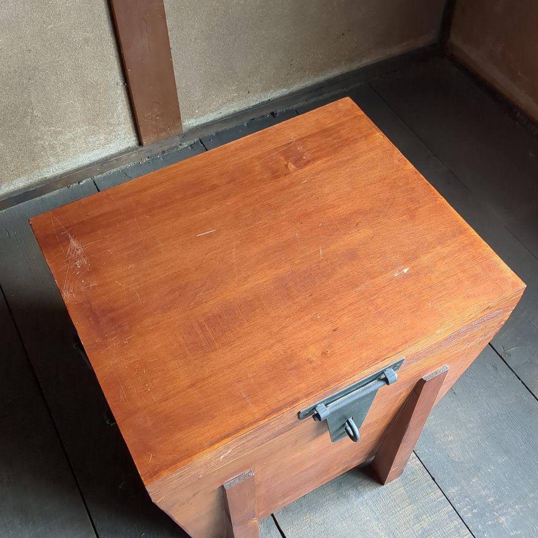 トランクボックス　収納ボックス　収納箱　道具箱　木箱　古道具