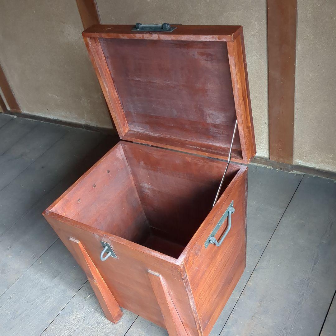 トランクボックス　収納ボックス　収納箱　道具箱　木箱　古道具