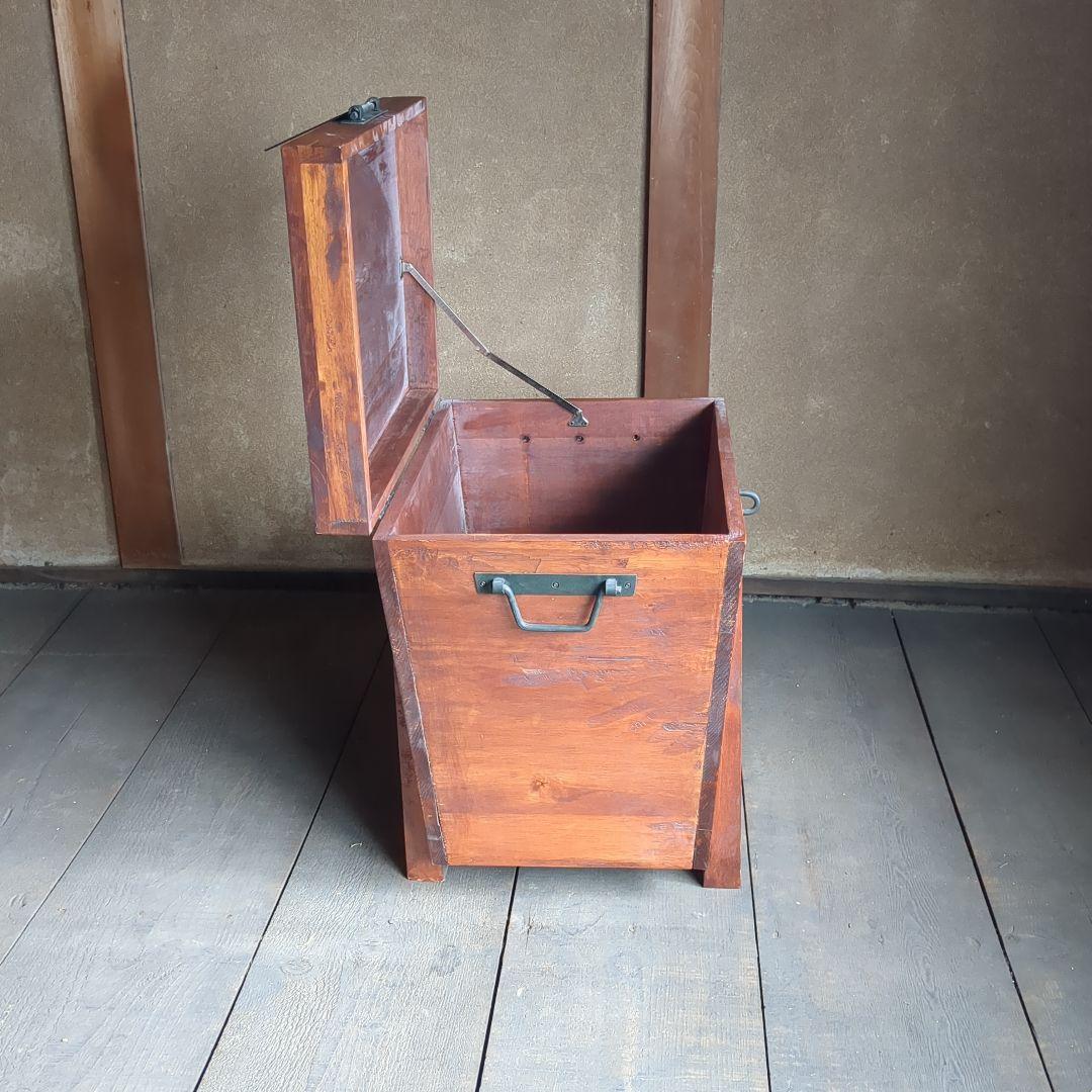 トランクボックス　収納ボックス　収納箱　道具箱　木箱　古道具