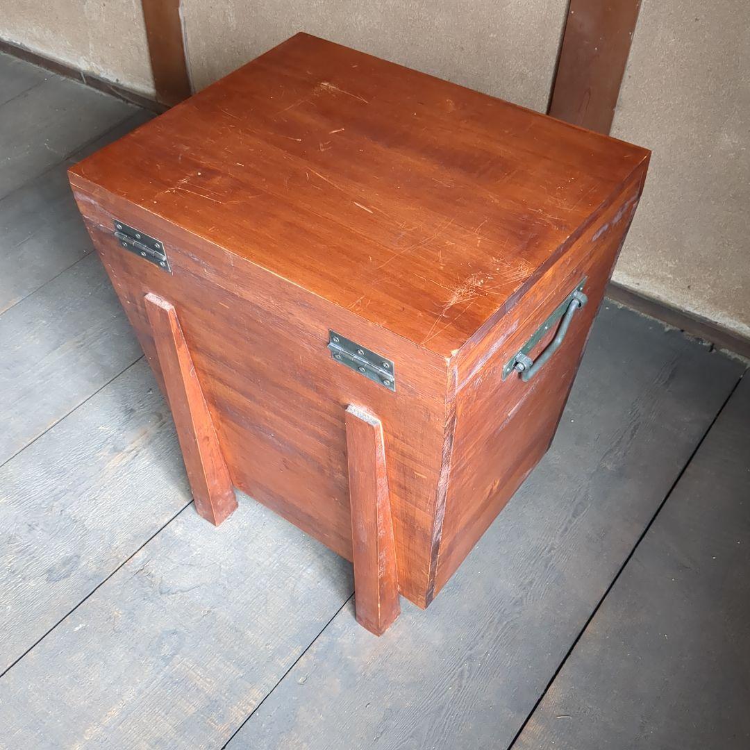 トランクボックス　収納ボックス　収納箱　道具箱　木箱　古道具