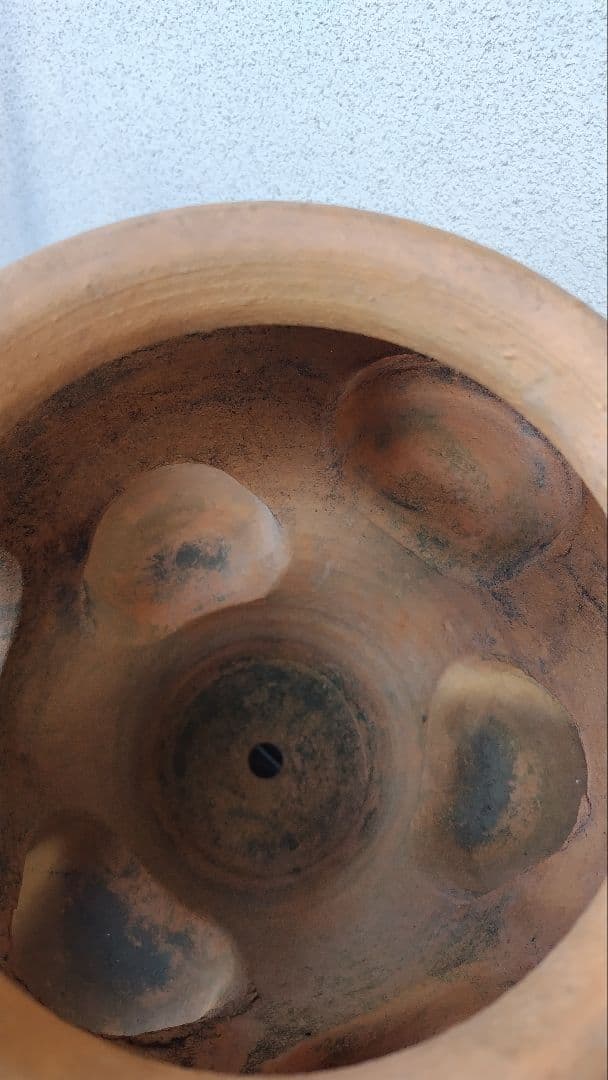 ストロベリーポット テラコッタ 素焼き 多段 高さ37cm