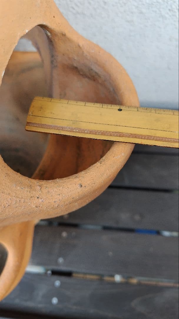 ストロベリーポット テラコッタ 素焼き 多段 高さ37cm