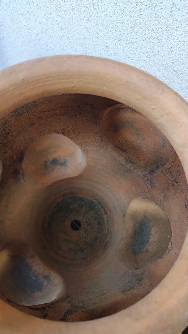 ストロベリーポット テラコッタ 素焼き 多段 高さ37cm