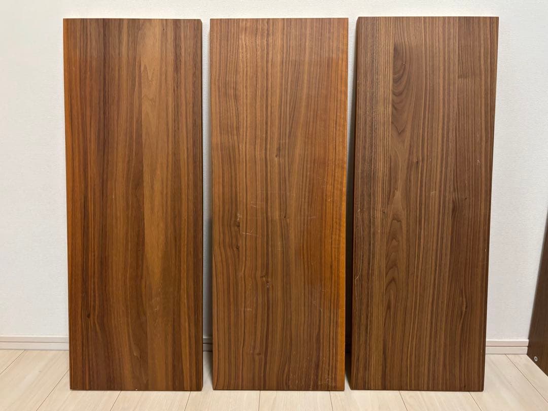 無印良品 MUJI スタッキングシェルフ・ワイド・追加2段 ウォールナット材