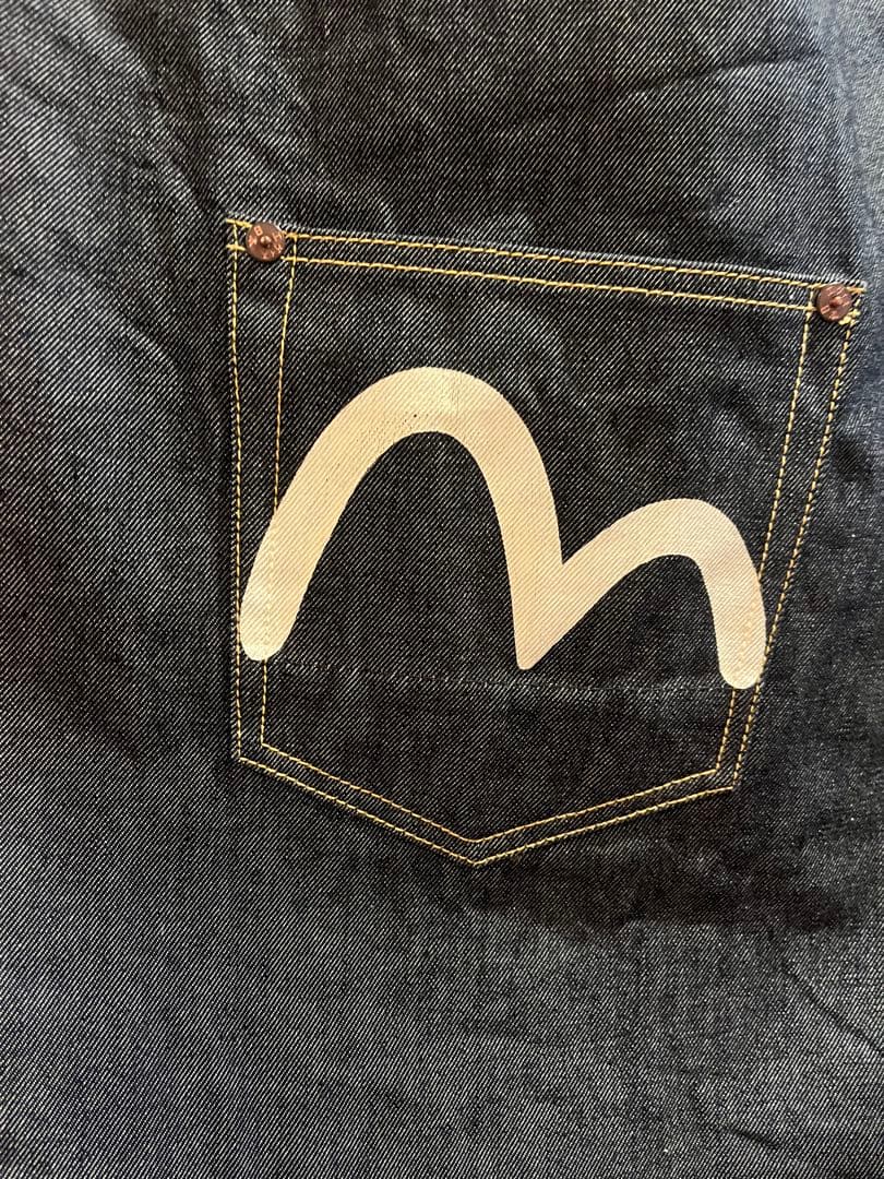 希少　evisu エヴィス　エビス　エプロン　前掛け　デニム　インディゴ　大黒様