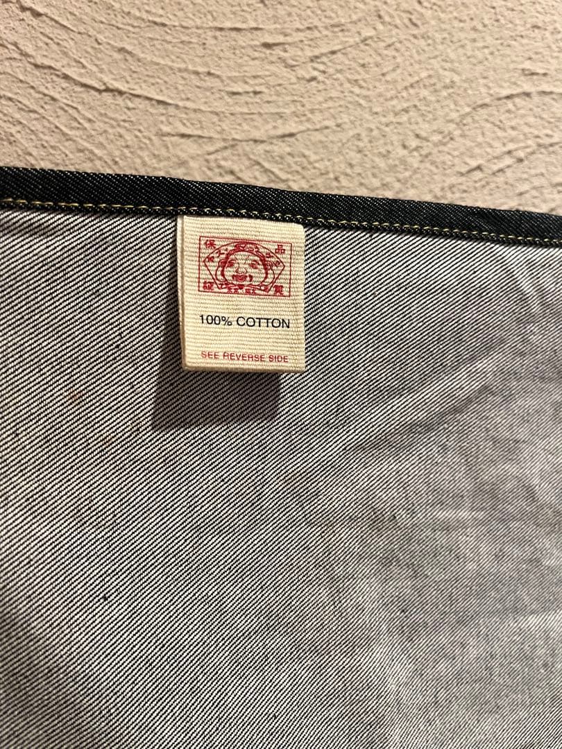 希少　evisu エヴィス　エビス　エプロン　前掛け　デニム　インディゴ　大黒様