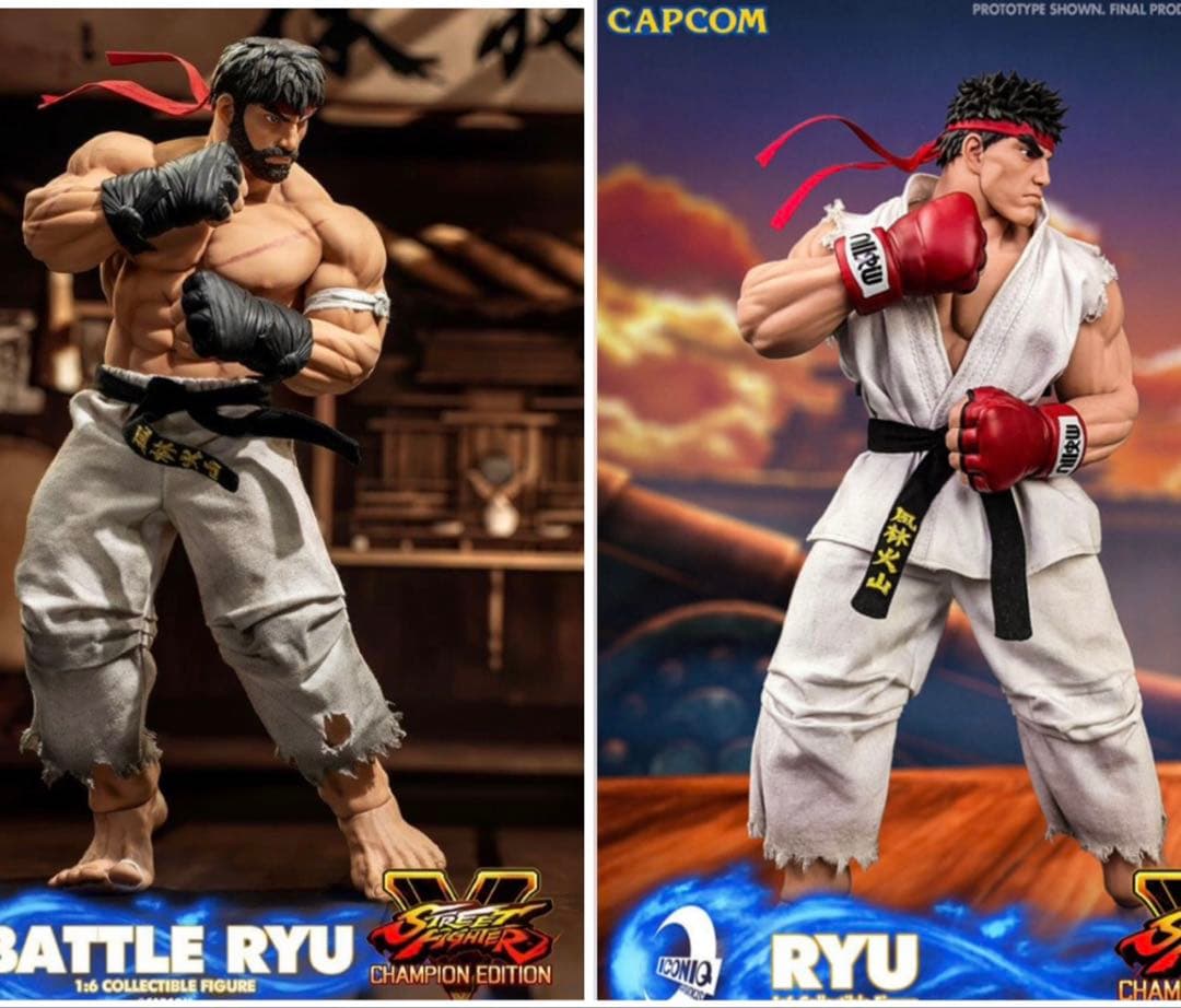 22時まで限定価格 ストリートファイター リュウ 1/6 フィギュア 2体