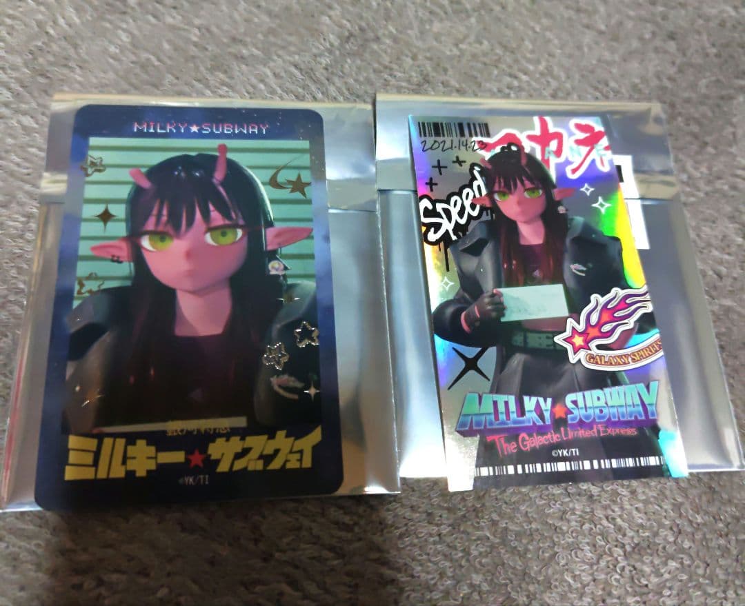 ミルキーサブウェイ スマホカード ステッカー アカネ - メルカリ