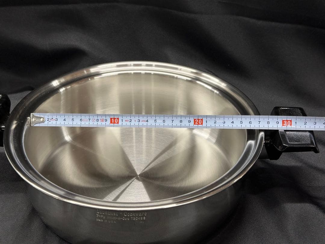 保管品】Cook Best T304 7-Ply 蒸し器 両手鍋 26cm