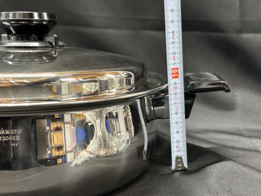 保管品】Cook Best T304 7-Ply 蒸し器 両手鍋 26cm