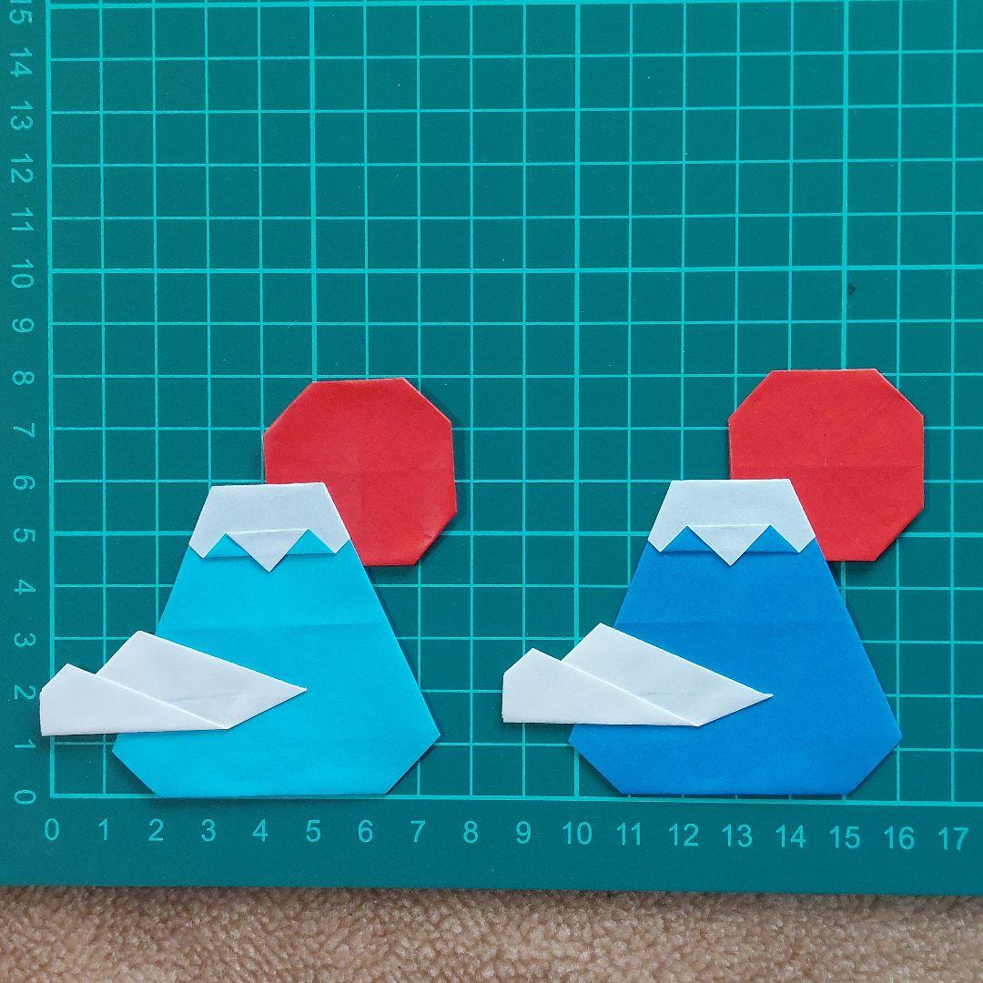 折り紙 ハンドメイド 壁面飾り 製作パーツ お正月 富士山 - メルカリ