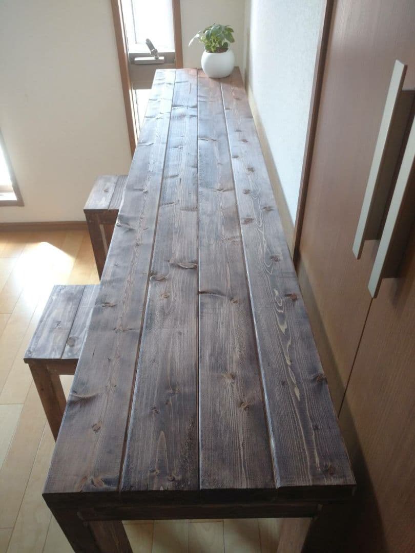 【家財便送料込み】200 アンティークロングテーブル