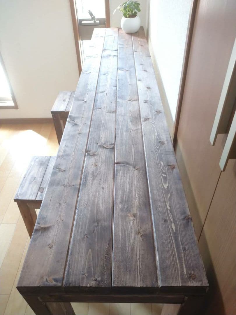 【家財便送料込み】200 アンティークロングテーブル