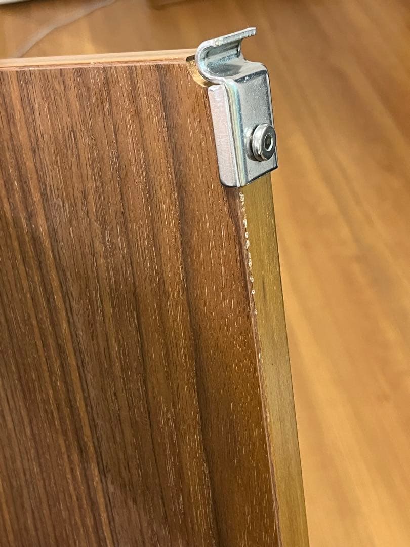 無印良品 ステンレスユニットシェルフ 追加棚　ウォールナット材 84cm幅用3枚