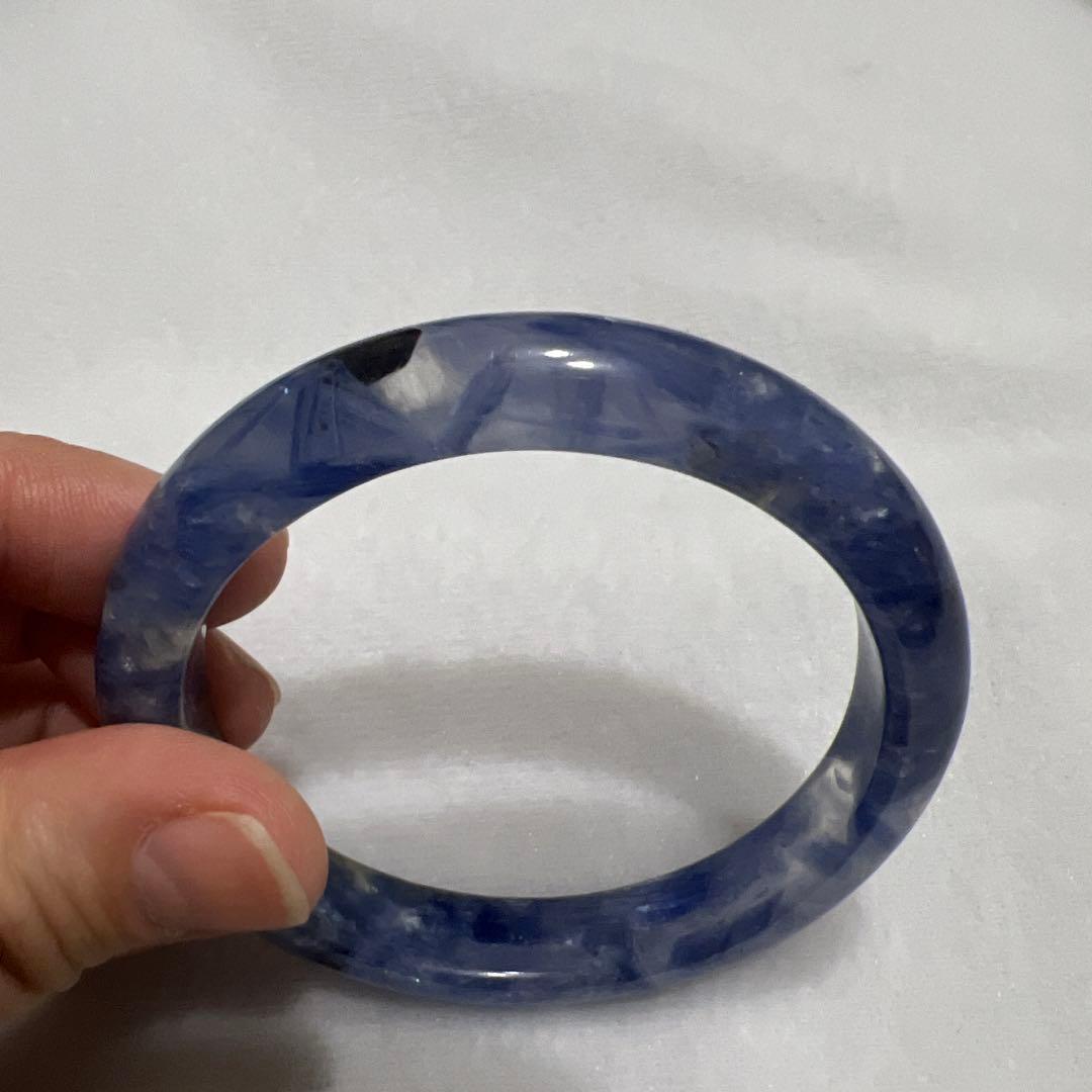 カイヤナイトシリカ青色 バングル 約59mm