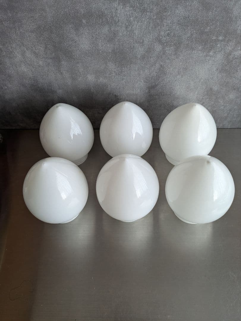 ガラス　電球のかさ　6個セット