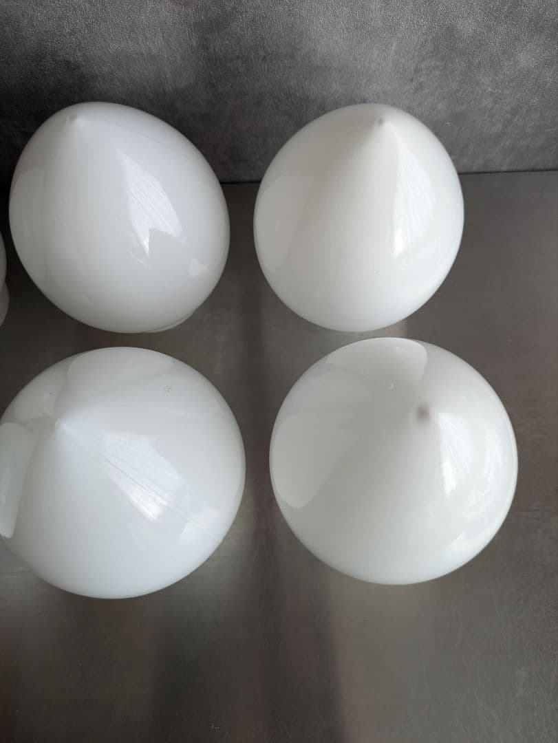 ガラス　電球のかさ　6個セット