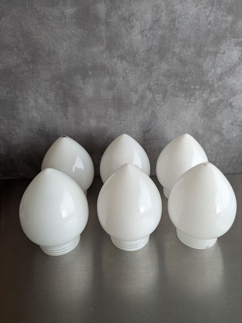 ガラス　電球のかさ　6個セット