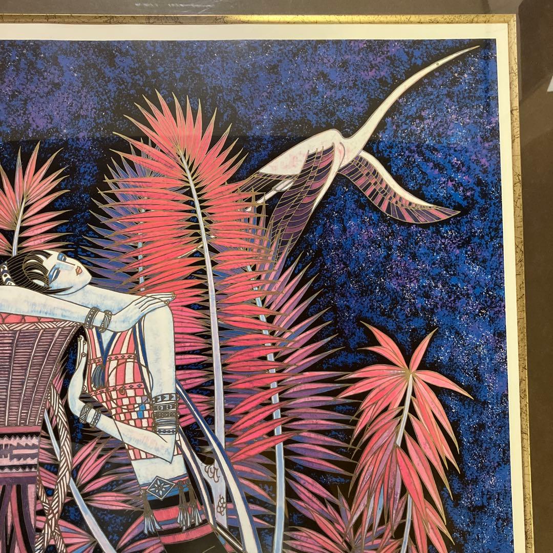 ティン・シャオ・カン(丁紹光) パープルドリーム シルクスクリーン