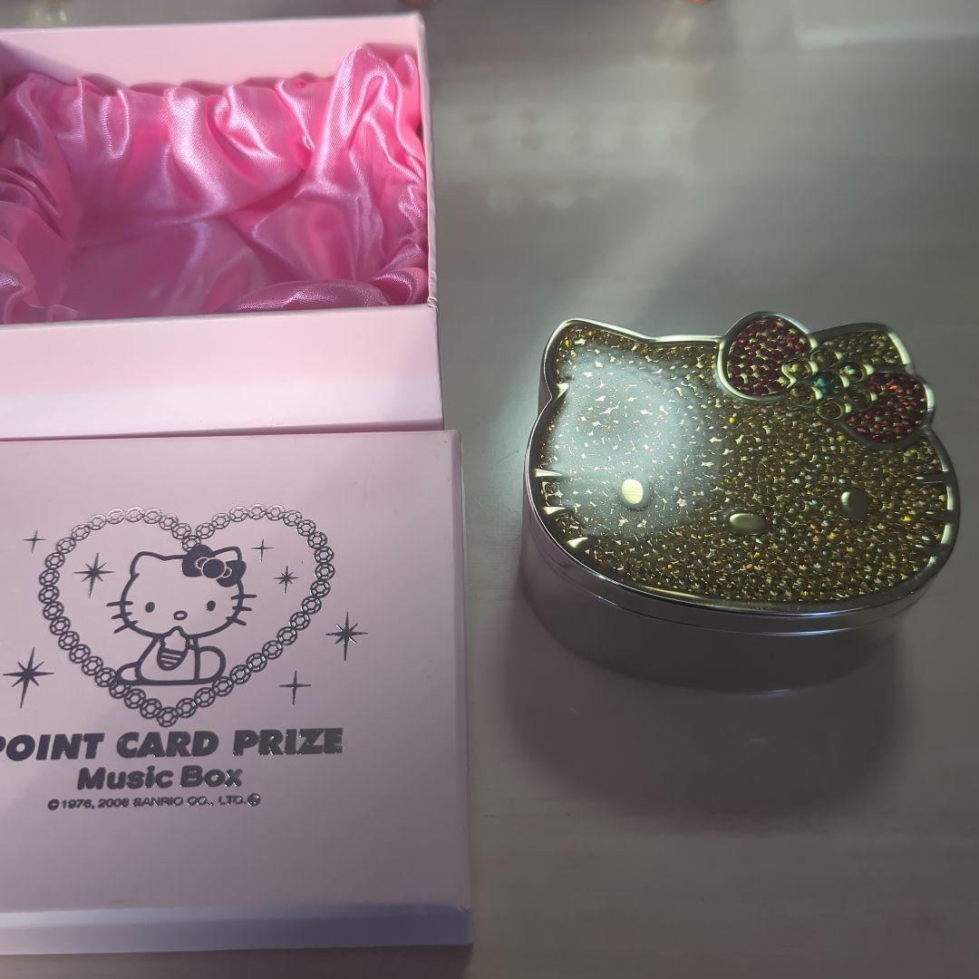 非売品　ハローキティ ゴールドジュエリーBOX　オルゴール